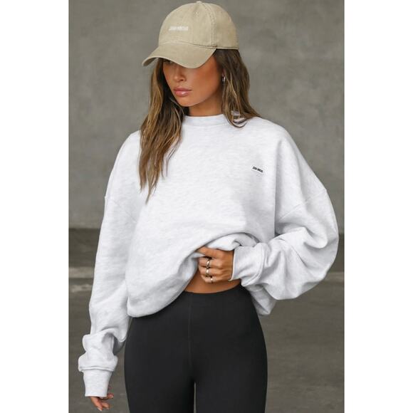 Joah Brown Tops - Joah Brown light heather grey crewneck sweatshirt